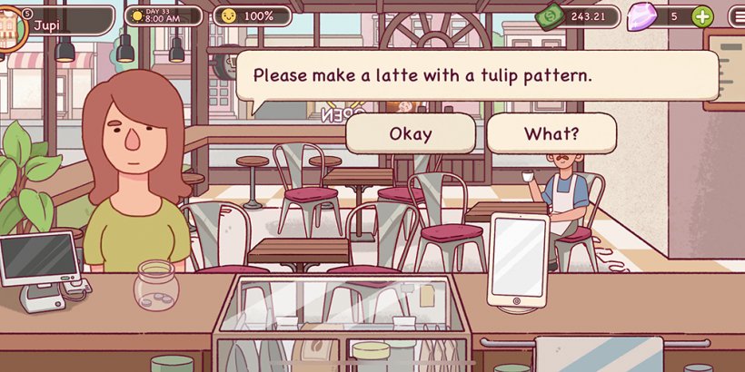 Lady asking for a very specific lattee