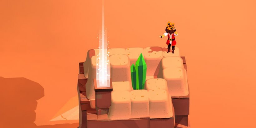 Prince Aarik looking at an emerald power crystal