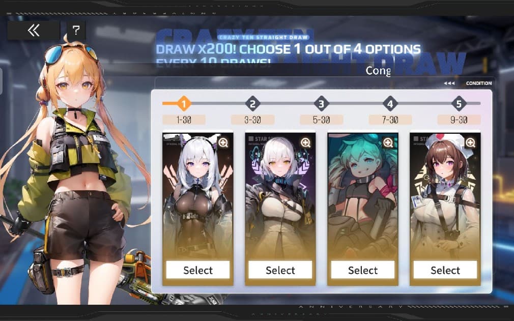 choice summon from apex girls