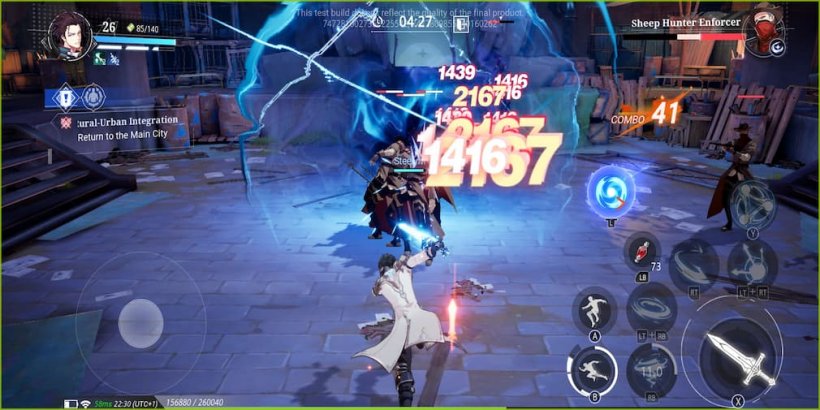 using skills against a group of enemies