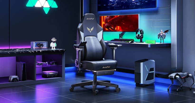 Say goodbye to stuffy leather and stiff lumbar support with the dynamic AutoFull M6 Gaming Chair