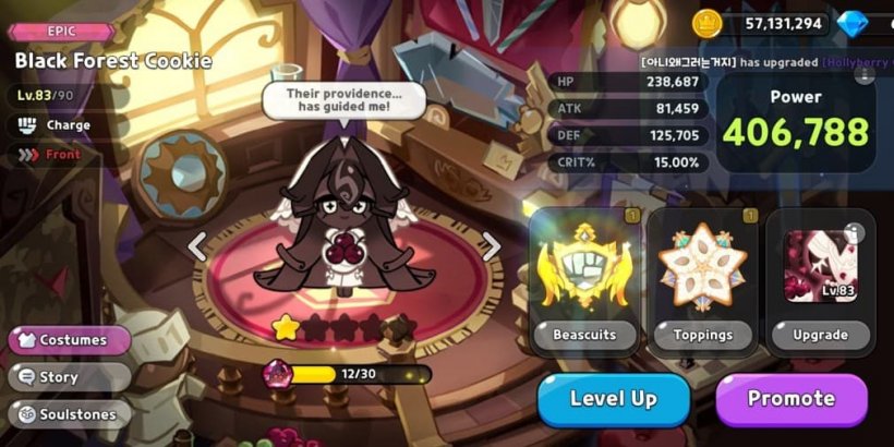 Cookie Run Kingdom: Black Forest Cookie Toppings and Beascuits guide