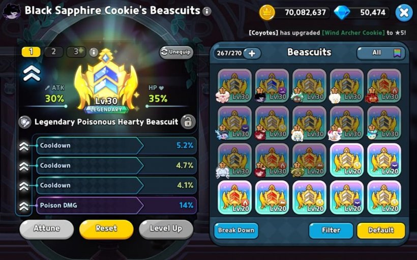black sapphire cookie beascuit setup