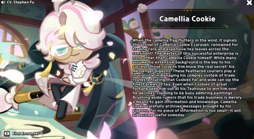 camellia cookie story