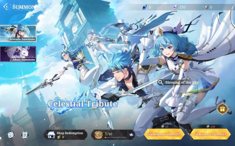 celestial tribute gacha coa