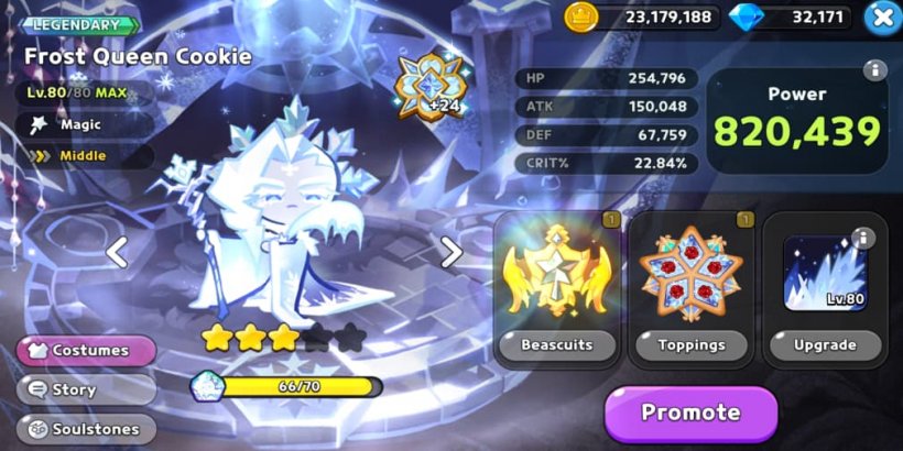 Cookie Run Kingdom: Frost Queen Cookie Toppings and Beascuits guide