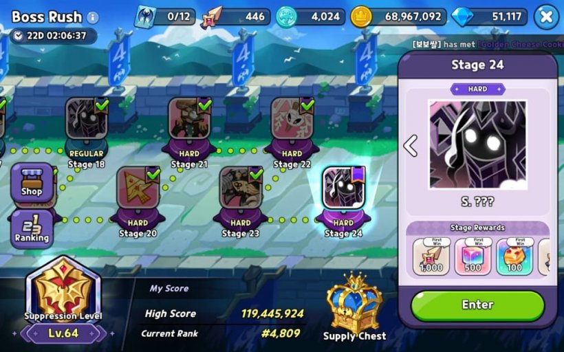 last stage boss in a boss rush in cookie run kingdom