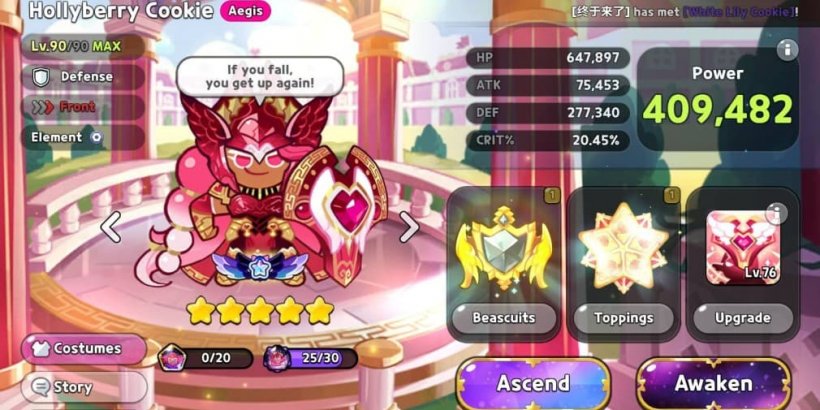 Cookie Run Kingdom: Hollyberry Cookie Toppings and Beascuits guide