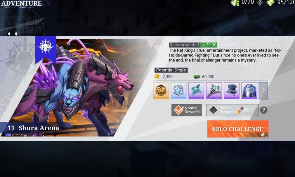 farming a boss in CoA