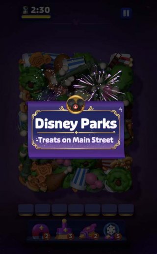 disney theme park match 3 puzzle