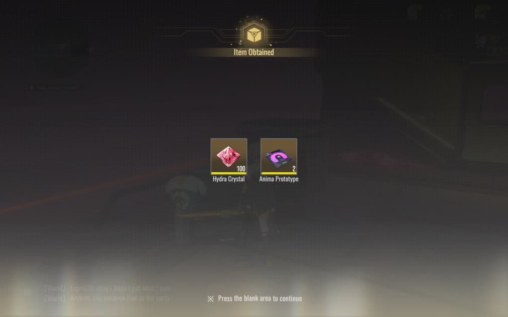 rewards for opening chests
