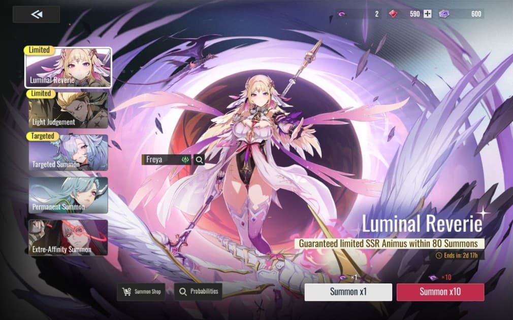 freya in the gacha angelic girl wearing pink