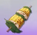fish flavored corn skewers