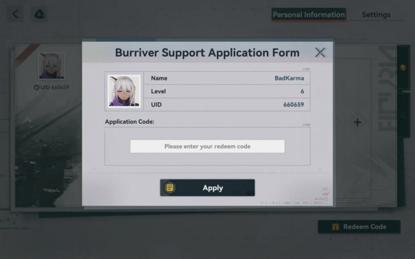 GFL2 code redemption window