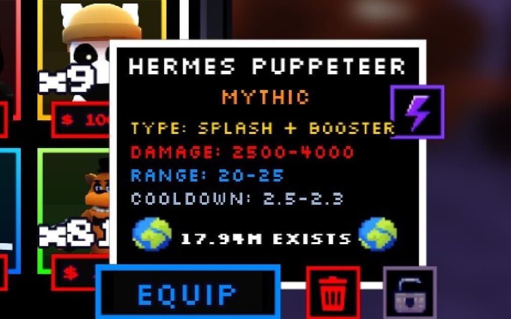 five nights td hermes puppeteer