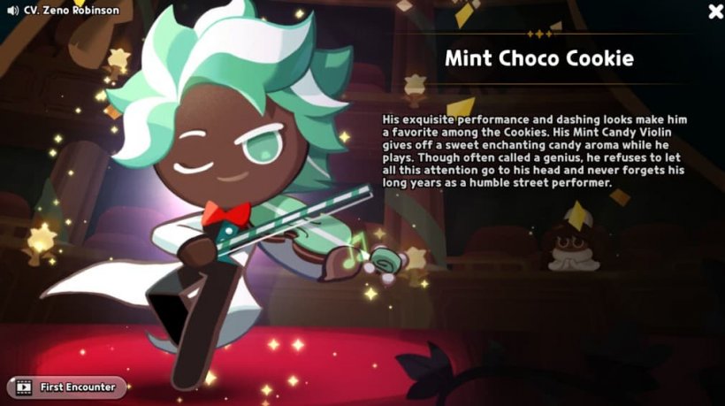 mint choco cookie story