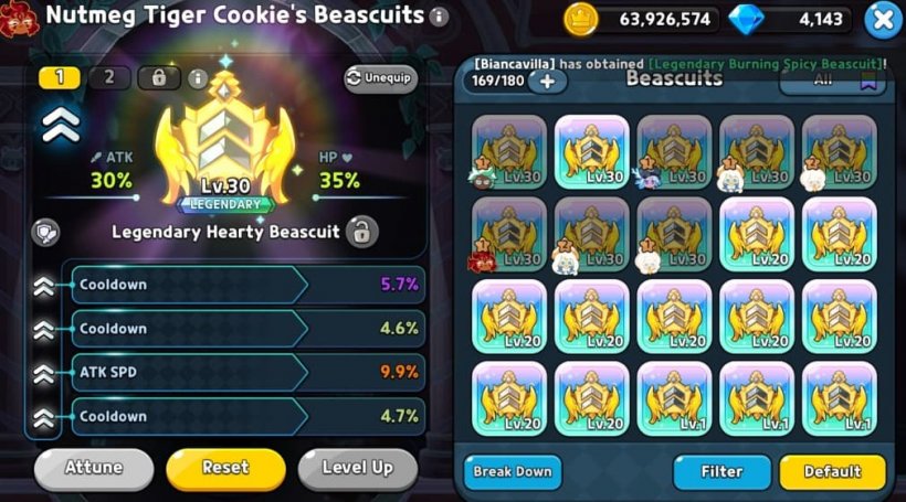 best beascuit setup for nutmeg tiger cookie