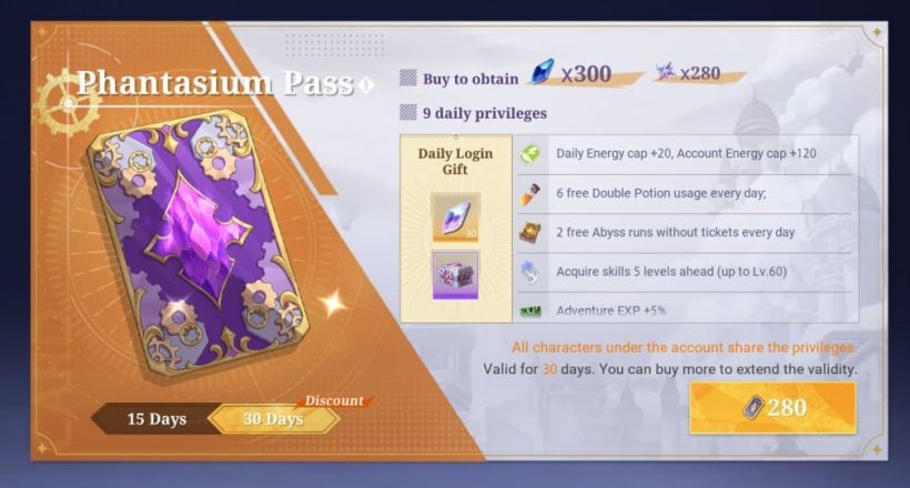 the phantasium pass overview coa