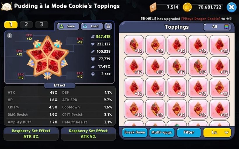 best atk toppings for pudding a la mode cookie