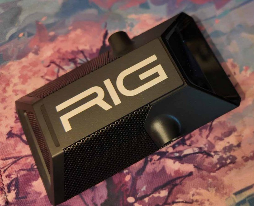 the backside of the rig streamstar with the rig logo