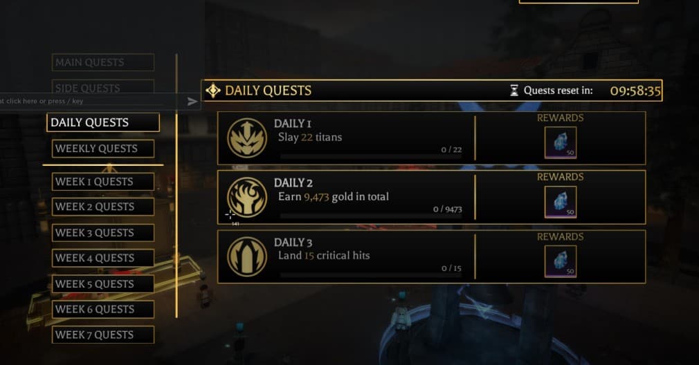 list of daily quests in roblox attack on titan revolution