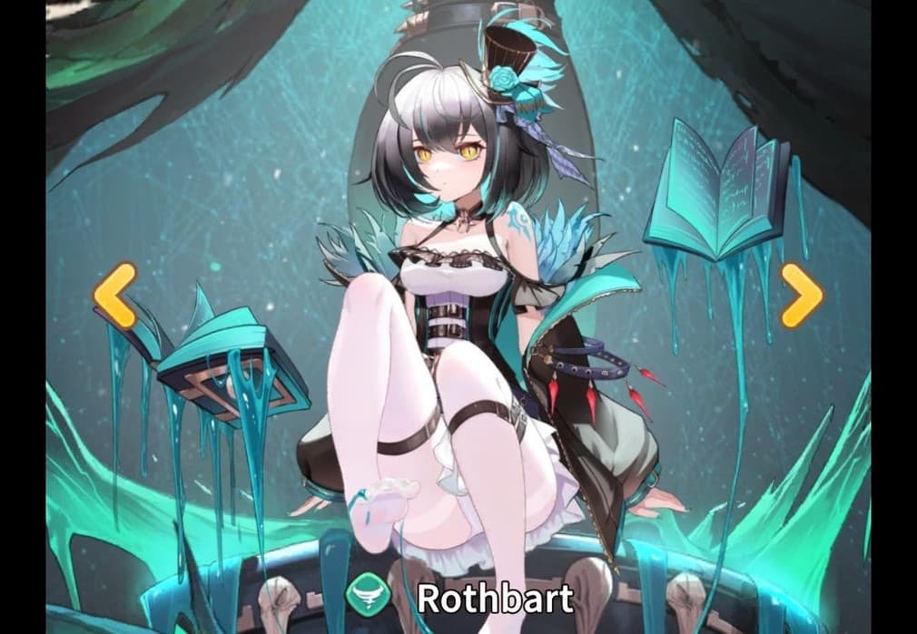 Rothbart looking occult with books levitating around her