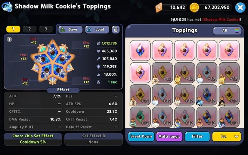 the best toppings for shadow milk cookie in crk