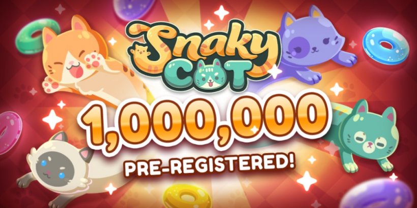 Snaky Cat has just crossed over a million pre-registrations on Android and iOS