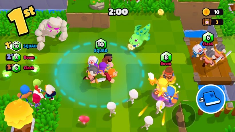 A screenshot from the Supercell game Squad Busters.