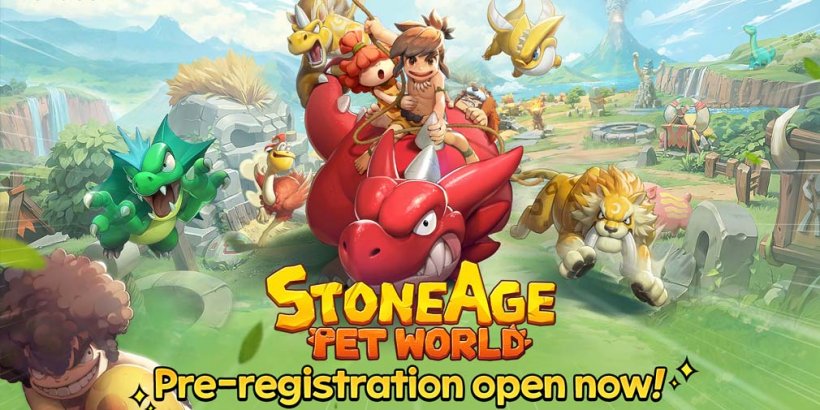 StoneAge: Pet World lets you train prehistoric pets to battle other trainers, now in pre-registration
