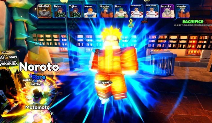 noroto summoned alongside 9 other units in anime royale