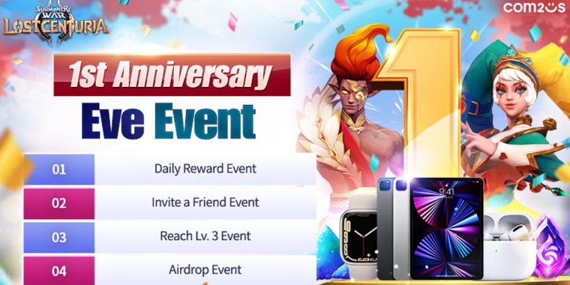 Summoners War: Lost Centuria adds new monster, new in-game currency, and gives away IRL prizes during first-anniversary event