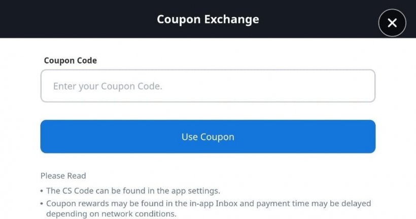 summoners war rush code redemption interface