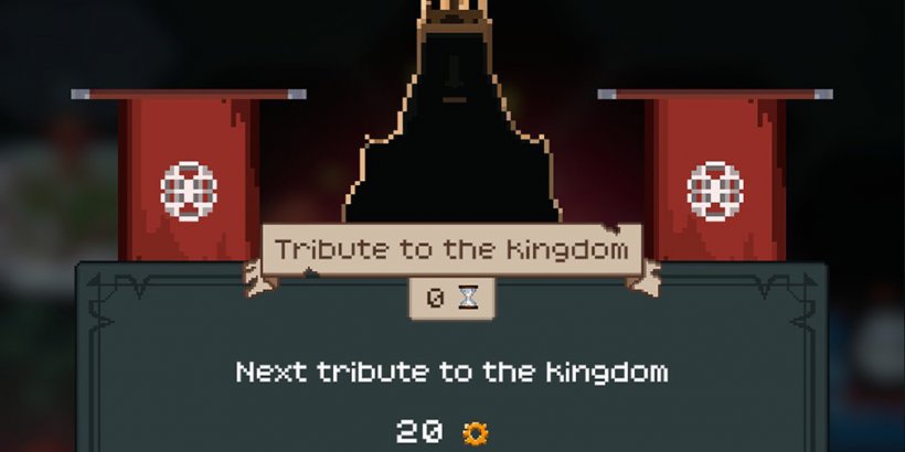 King's silhouette above tribute payment of 20 production