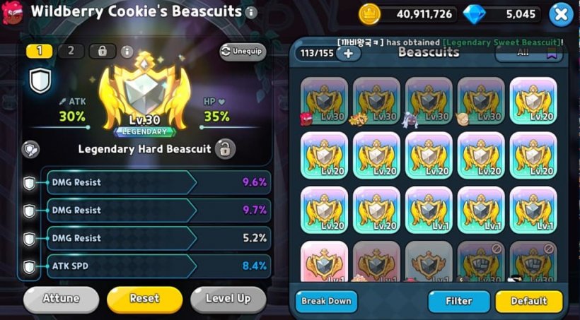 wildberry cookie beascuit setup