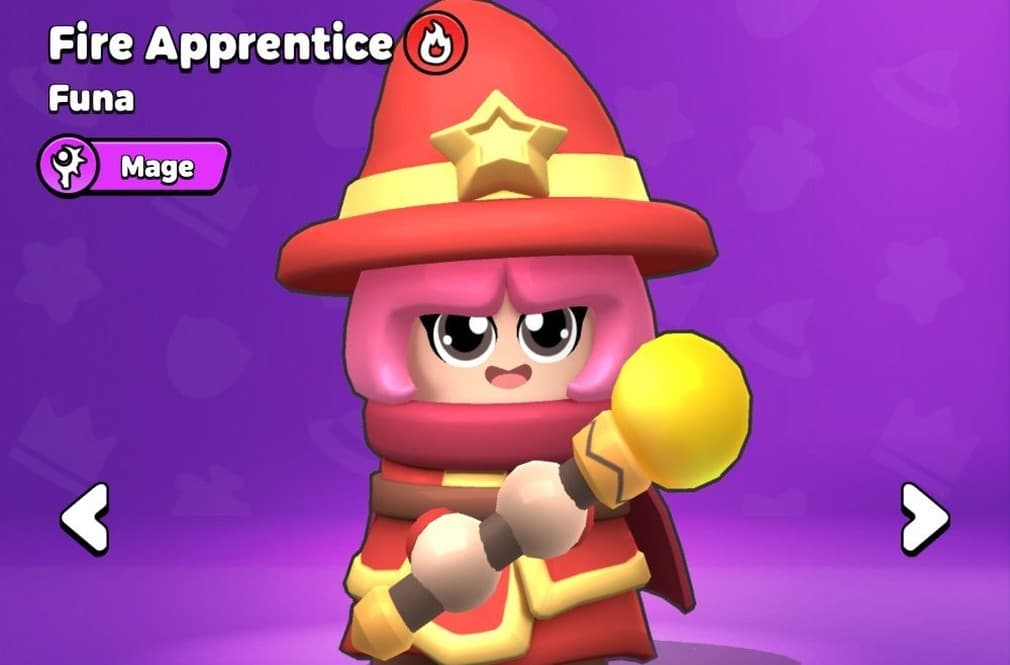 fire apprentice cute little pink haired witch