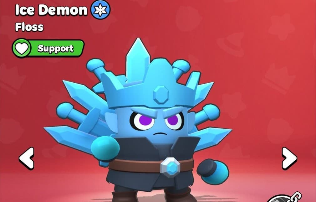 ice demon blue demon with spikes
