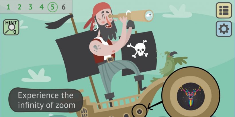 Zoom Diving: Picture Chain offers a relaxing, layered puzzle escape